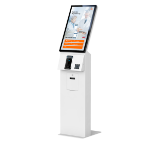 Produktdarstellung: CERES FLEX Patiententerminal mit Gesundheitskartenleser, QR Code Reader, Drucker